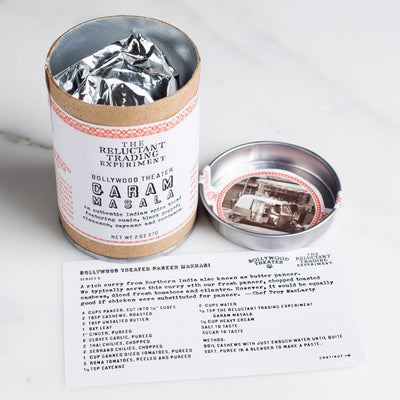 Bollywood Theater Garam Masala authentic Indian spice mix comes with a free recipe in the tube