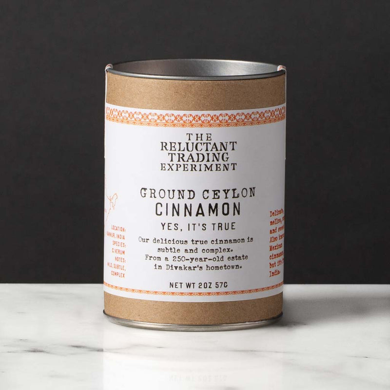Ceylon Cinnamon, Ground, Fresh from a historic plantation in Southern India