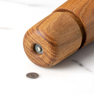 Jesper Pepper or Salt Oak Mill, 6.6”h