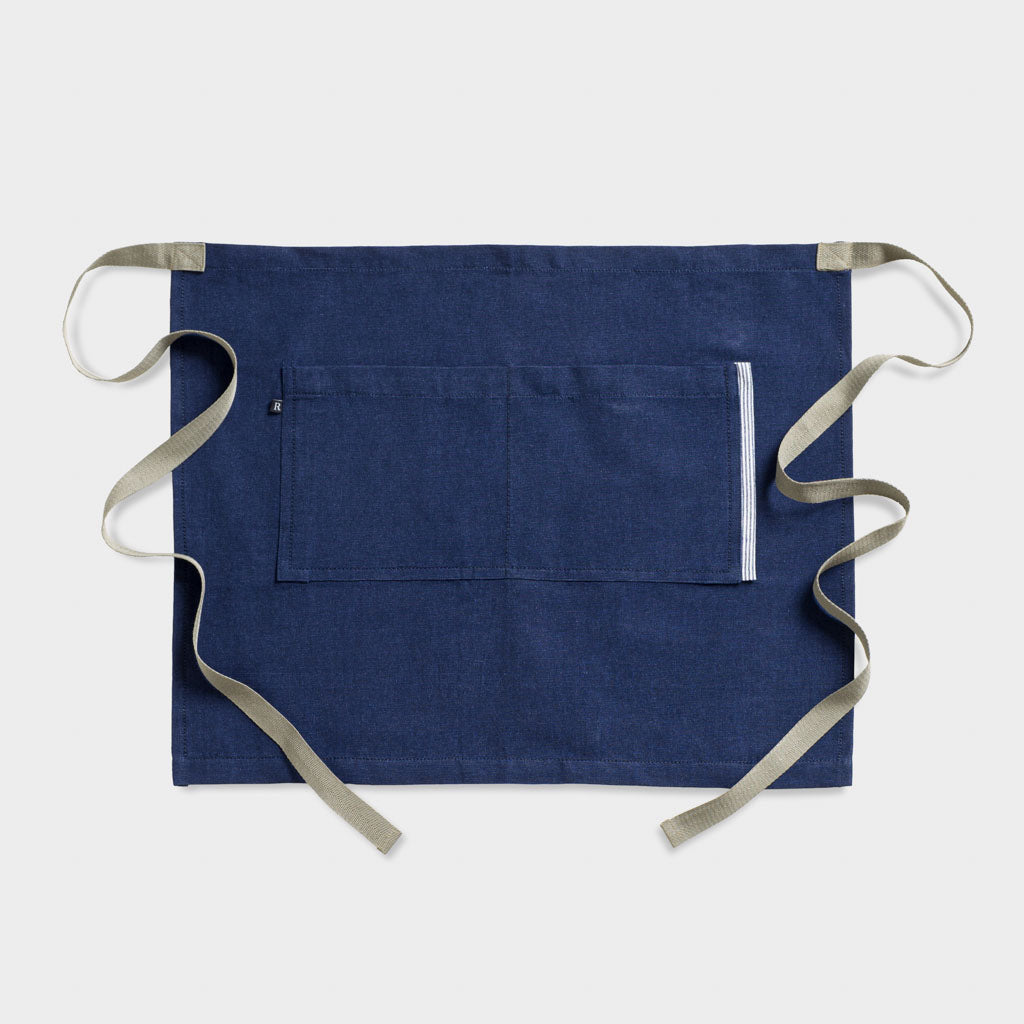 Bistro Server Apron Navy Blue, Waitress, Waist Apron, Restaurant Quality