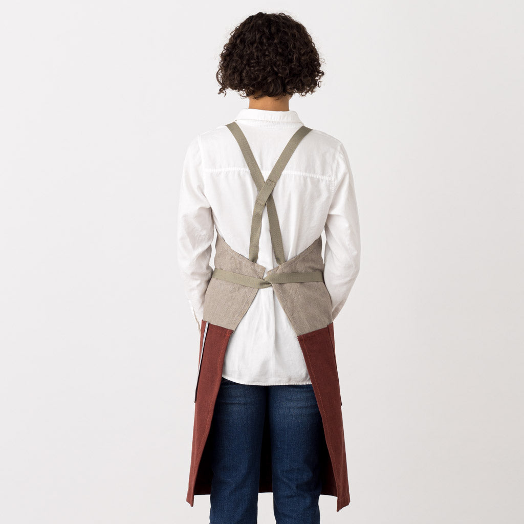 Chef Cross-Back Apron Modern Burgundy Maroon Red, Comfortable for Neck and Shoulders, Restaurant Quality Best Reviews, Industry Pricing, Men, Women